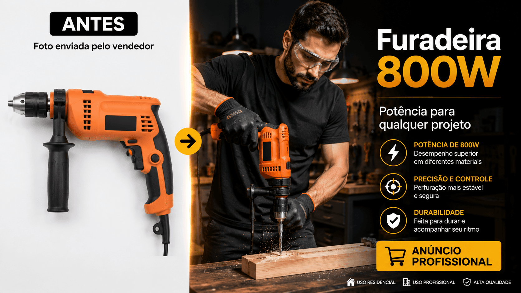 Furadeira 800W